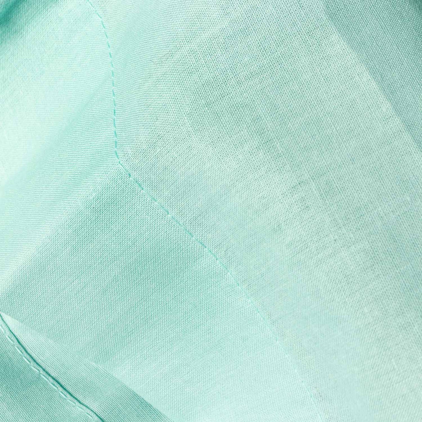 Funda de almohada 100% Algodón Basic, Color Verde agua.