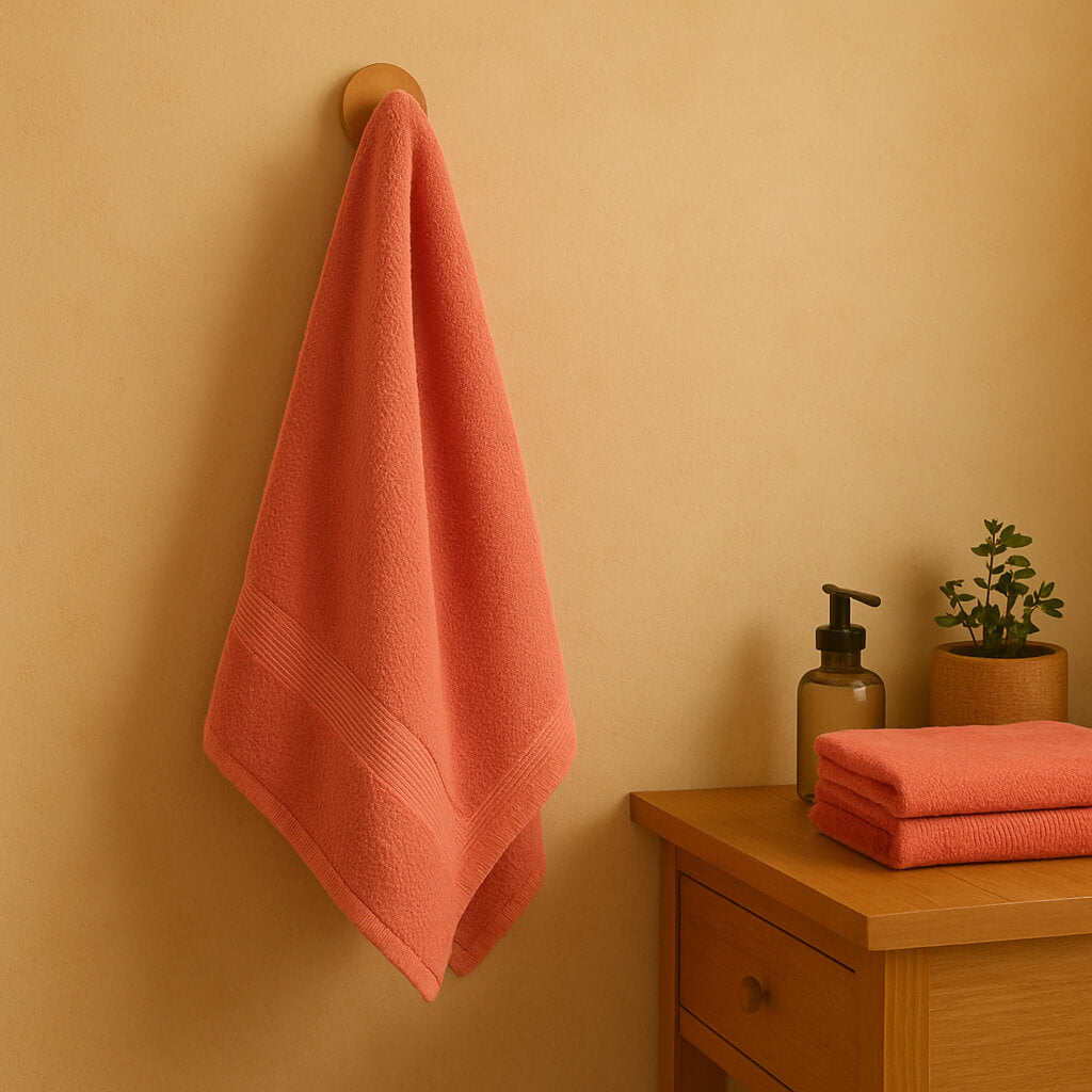 Toalla Zero Twist 100% Algodón Coral – 600 g/m², extra suave y absorbente