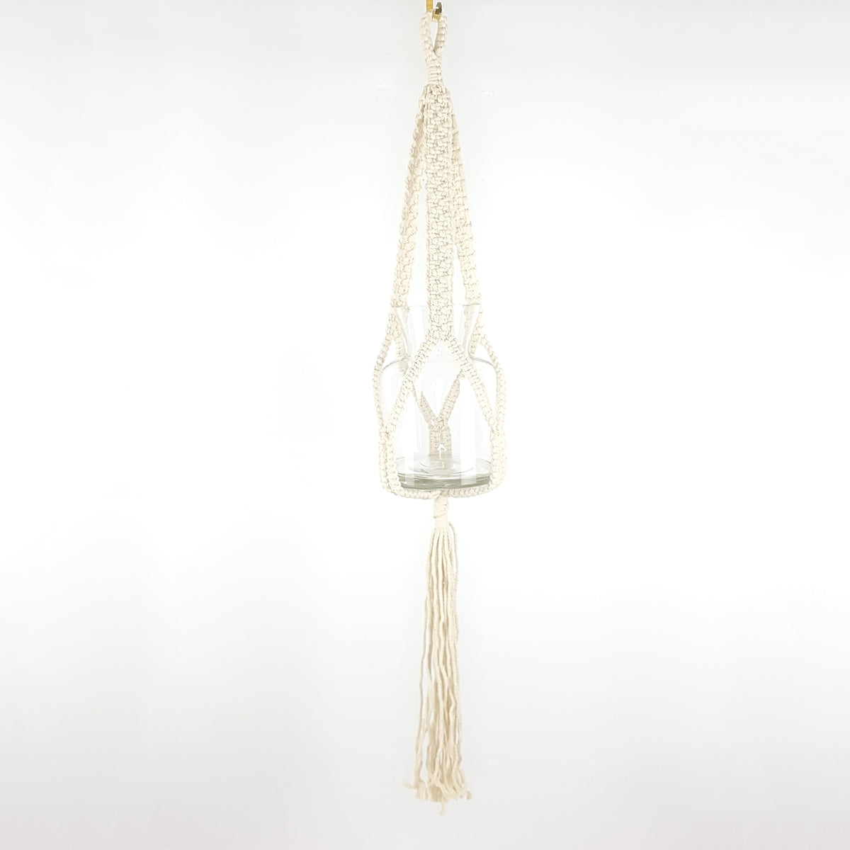 Extended hanging planter with diamond pattern. - Oma Home