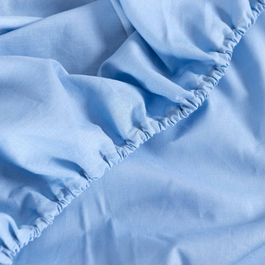 Bajera ajustable 100% Algodón Basic. Lisa Color Azul.