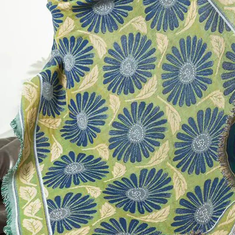 Colcha para Sofá Floral de Margaritas.