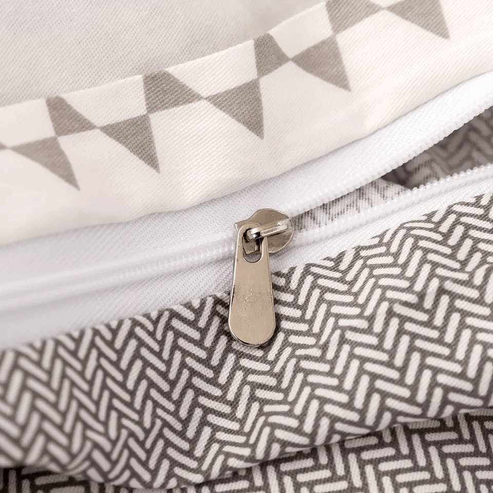 Funda nórdica étnica con figuras y estampado reversible, 100% Algodón