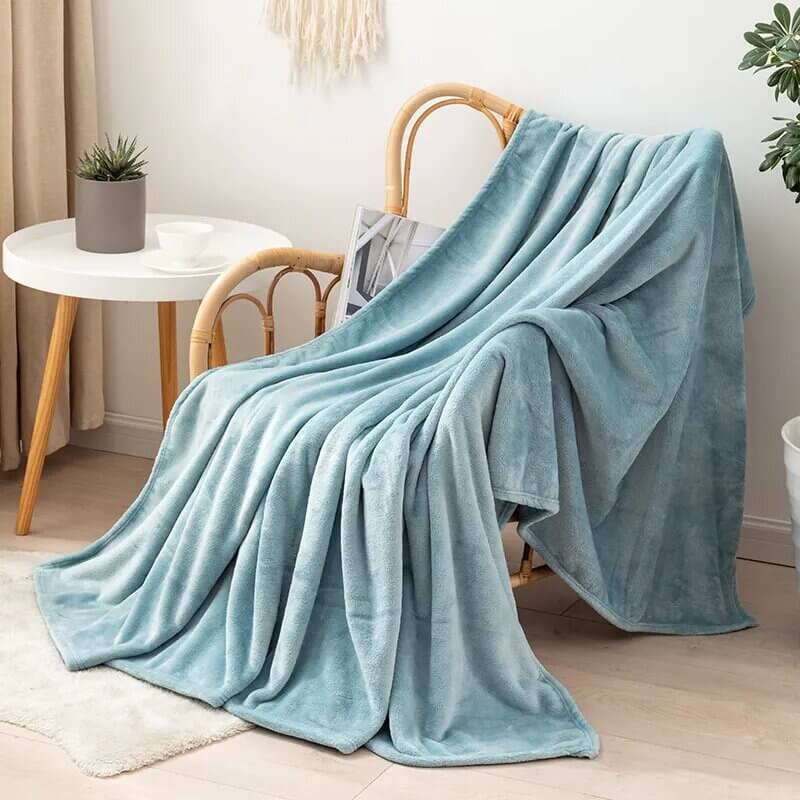 Manta azul para sofá, cama y sofá. Manta ligera súper suave, acogedora,  cálida y transpirable, textura torcida con patrón de mármol, 40 x 50  pulgadas