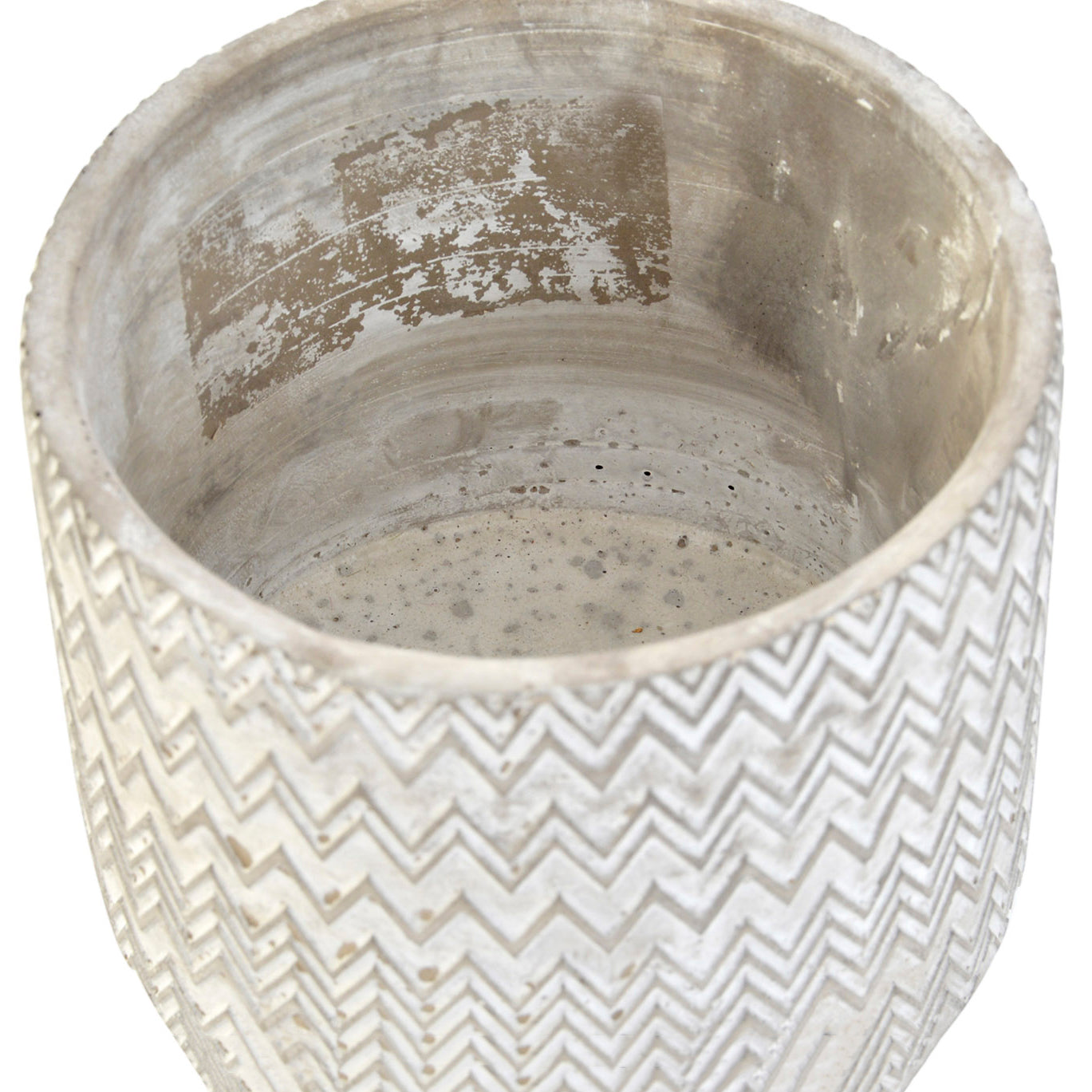 Macetero cemento con forma de Zigzag - Oma Home