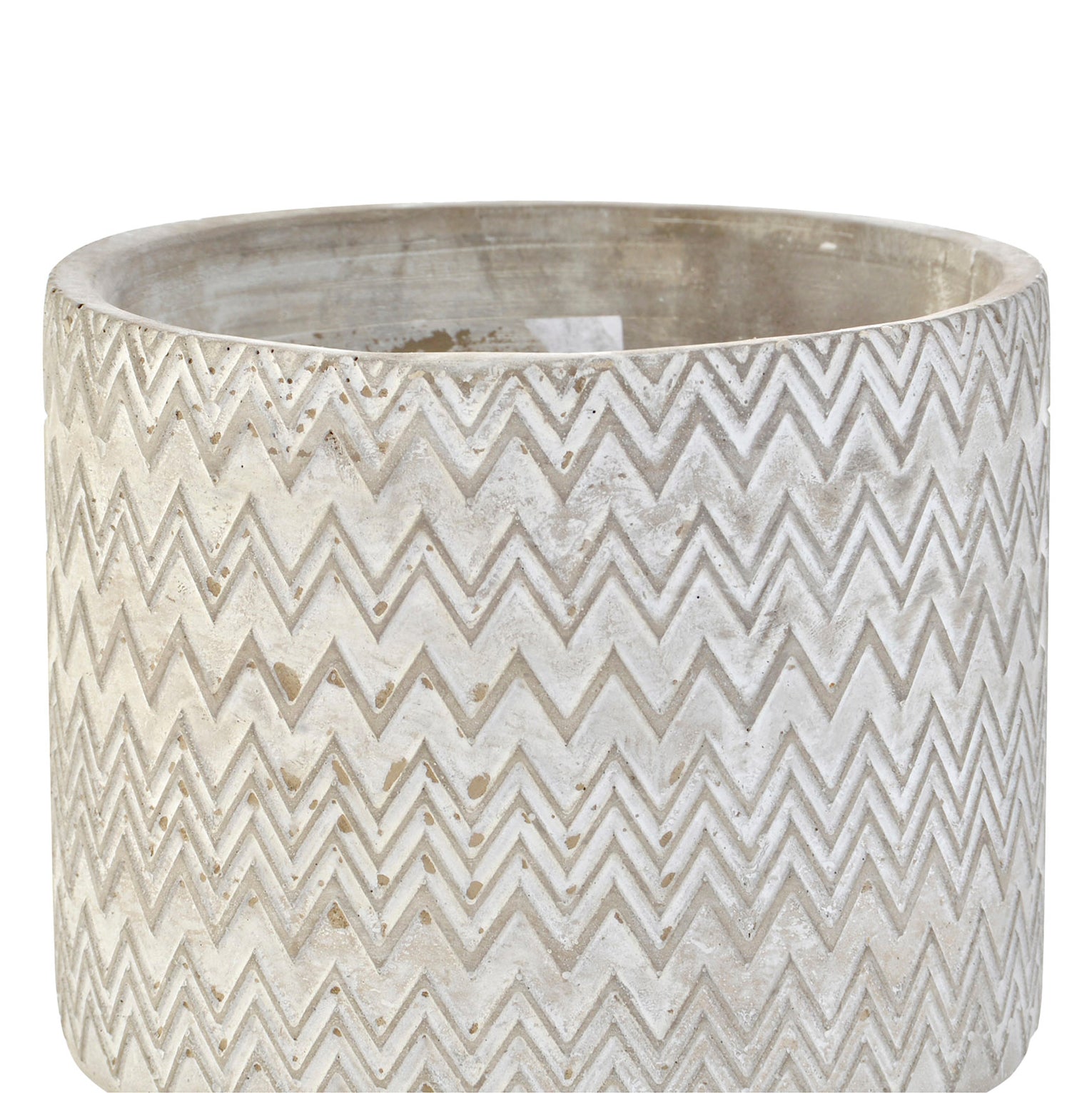 Macetero cemento con forma de Zigzag - Oma Home