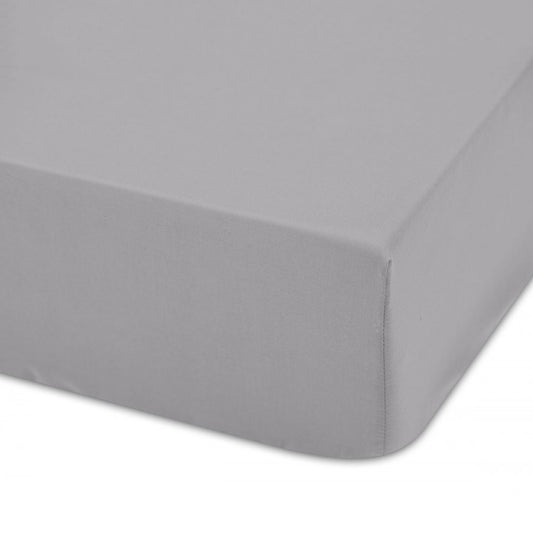 Bajera ajustable 100% Algodón peinado. Color Gris perla. - Oma Home