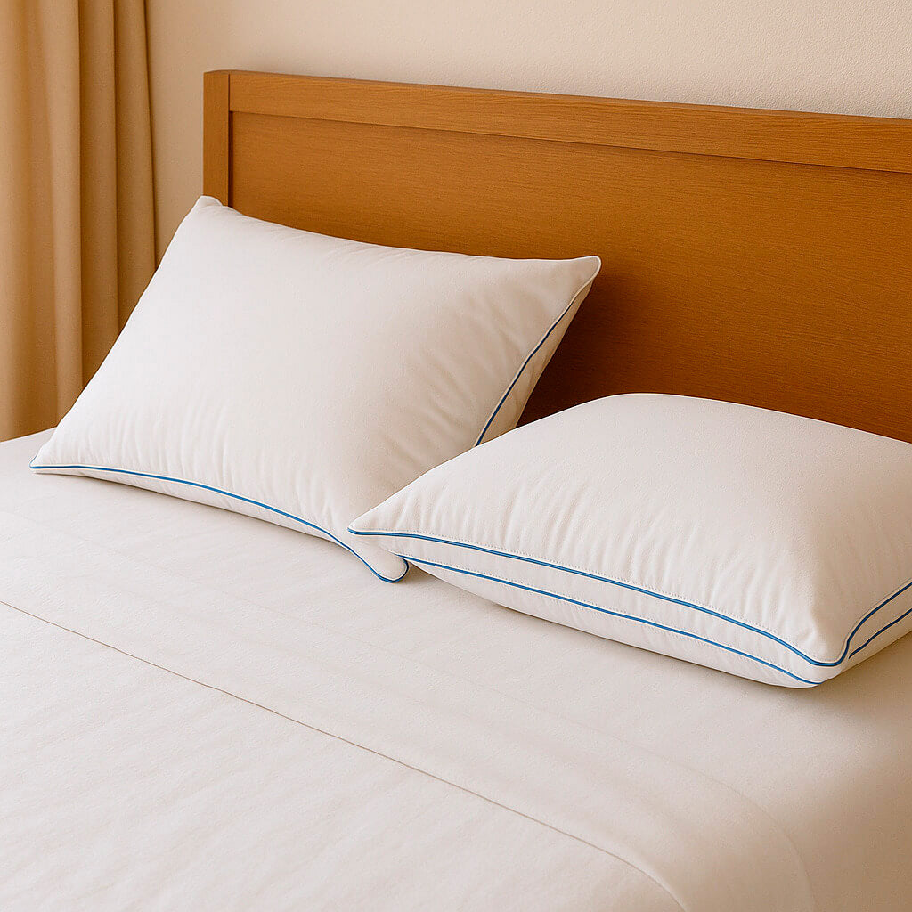 Almohada Taco Plumón de fibra Gel – Firmeza media, ideal para dormir de lado o boca arriba