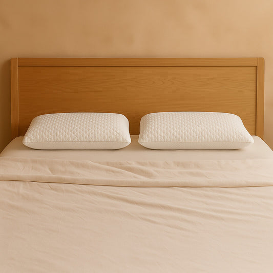 Almohada viscoelástica Firmeza media +18 cm, mayor volumen y complexión fuerte