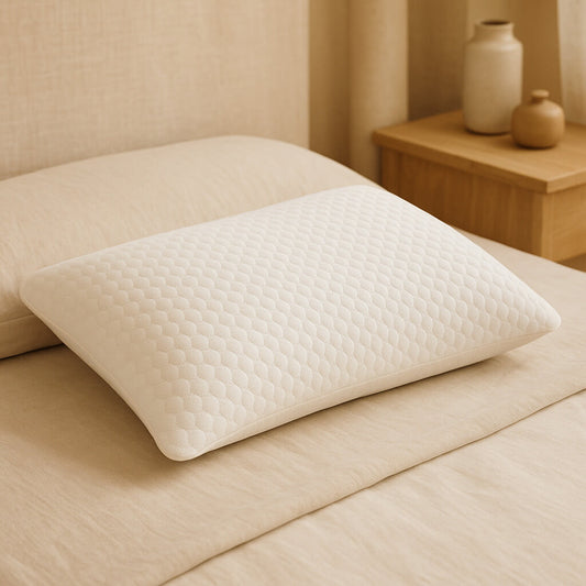 Almohada viscoelástica Firmeza media +12 cm, para dormir de lado o boca arriba