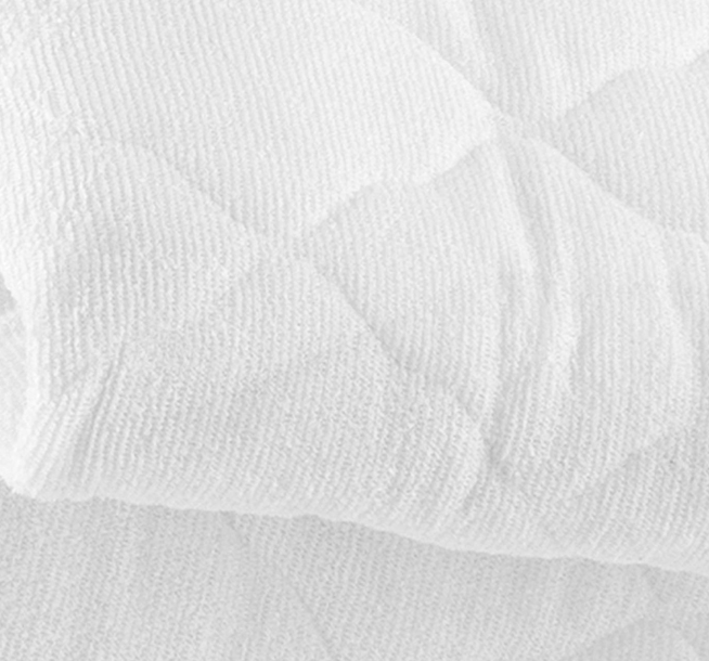 Protector de colchón acolchado. Color Blanco.