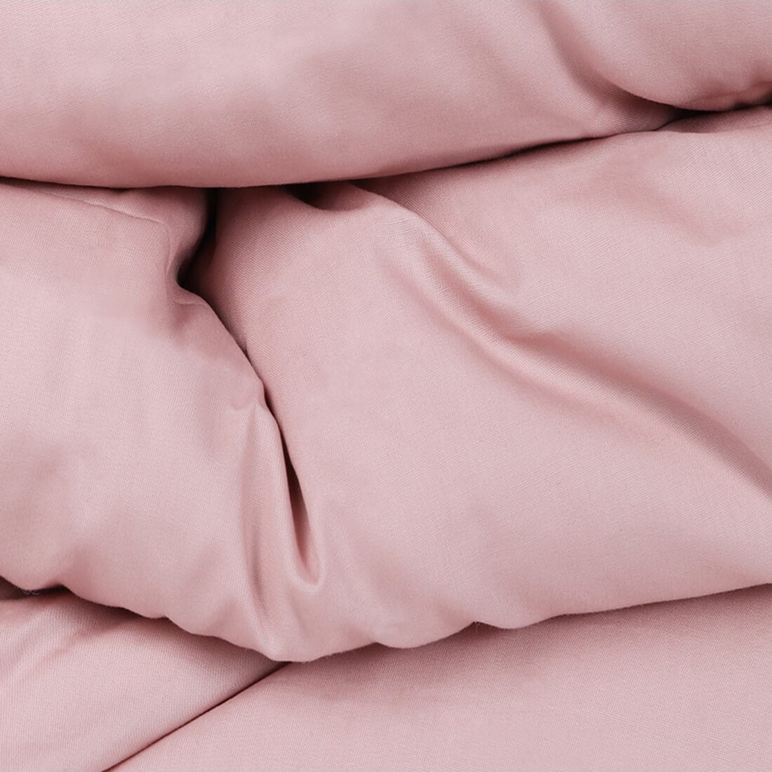 Funda nórdica 100% algodón percal, 180 hilos. Color rosa palo.