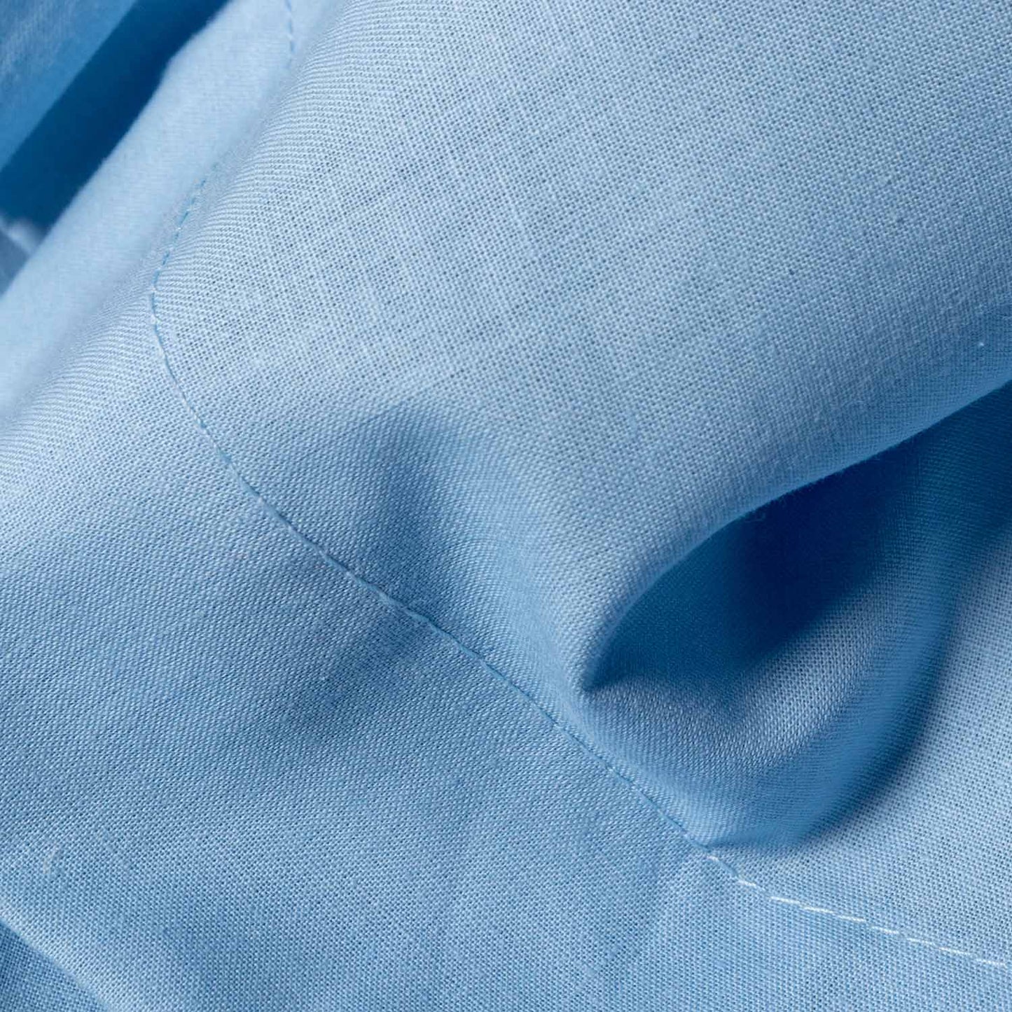 Funda de almohada 100% Algodón Basic, Color Azul.