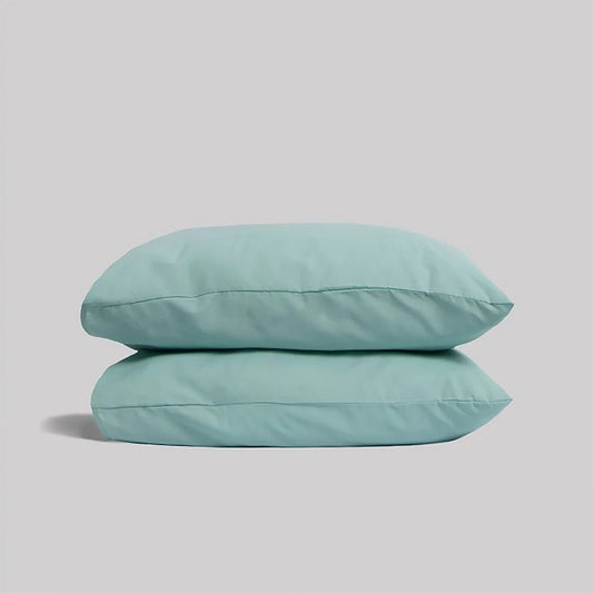 Funda de almohada 100% Algodón Basic, Color Verde agua.
