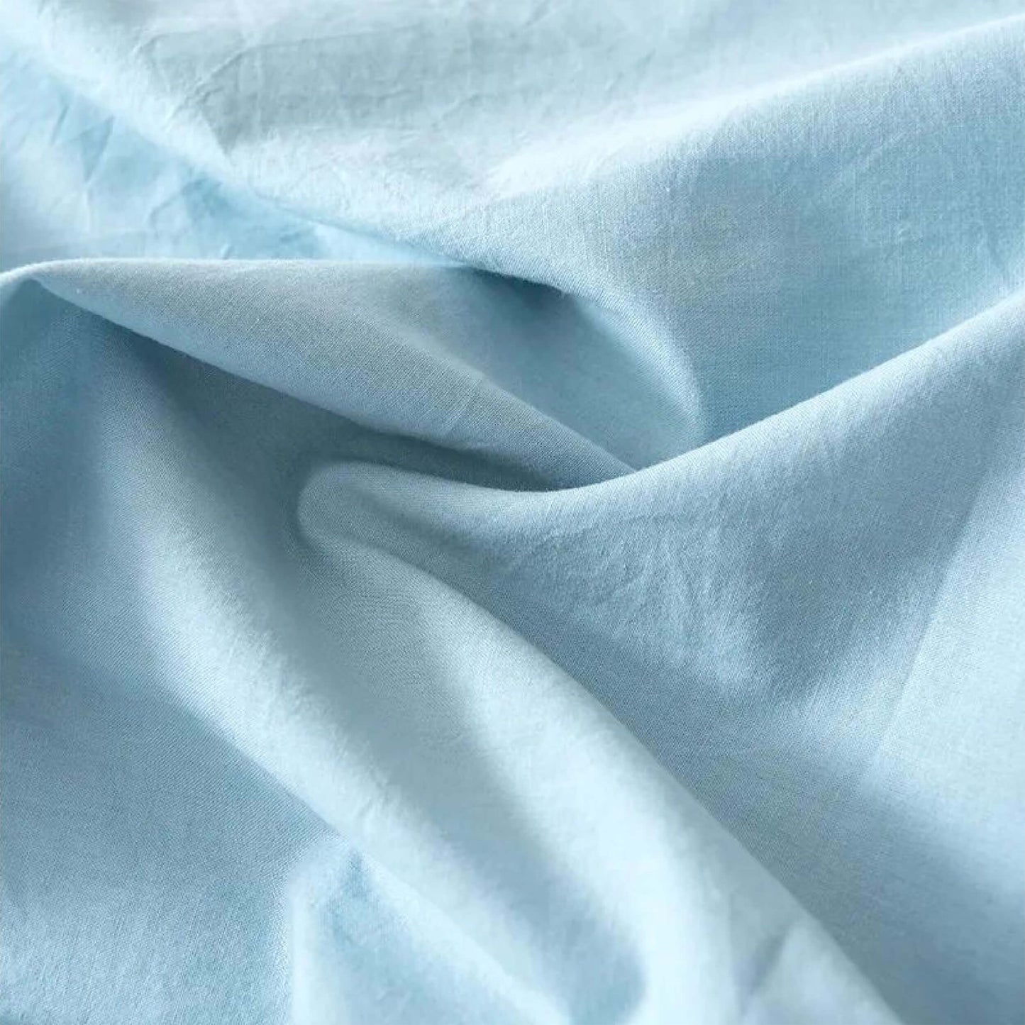 Funda nórdica 100% algodón percal, 180 hilos. Color azul claro.