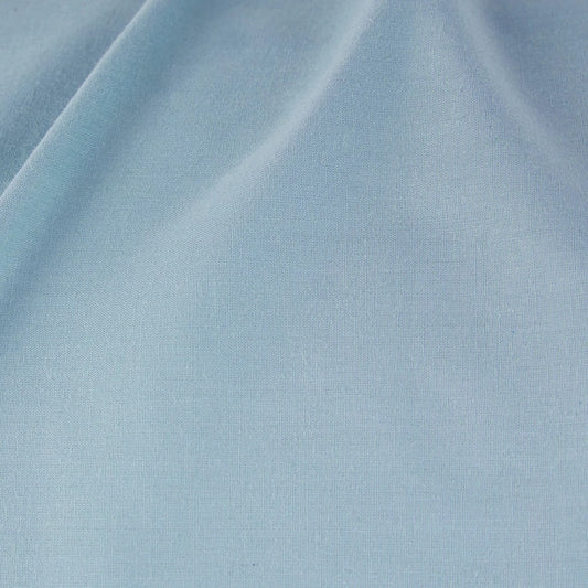 Sábana encimera 100% Algodón Percal 180 hilos muy suave. Color Azul Claro.