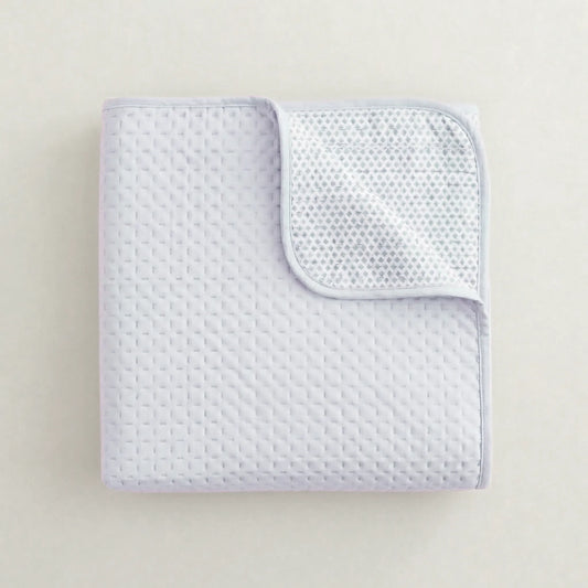 Colcha Bouti de Verano Reversible - Azul Lavanda