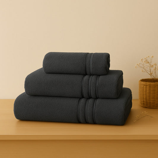 Bath towel 100% Egyptian Cotton. Dark gray colour.