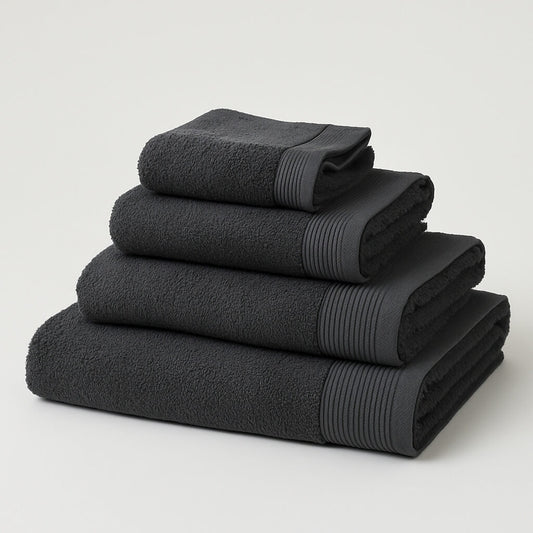Basic bath towel 100% Cotton. Gray.