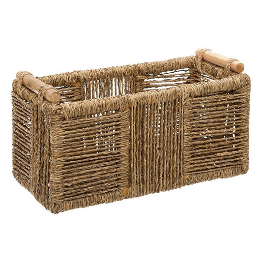 Cesta tipo caja, de cuerda. - Oma Home