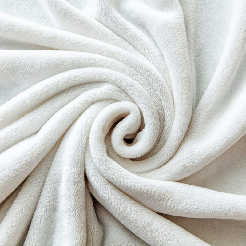 Extra soft fleece blanket. Pearl gray colour.