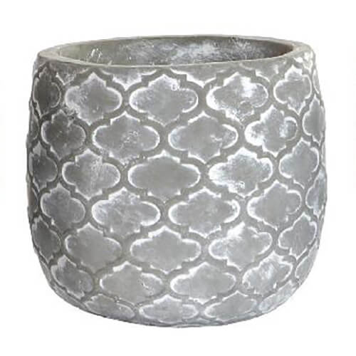 Elegant and Durable Cement Planter with a geometric shape. Ideal for Exteriors and Interiors.