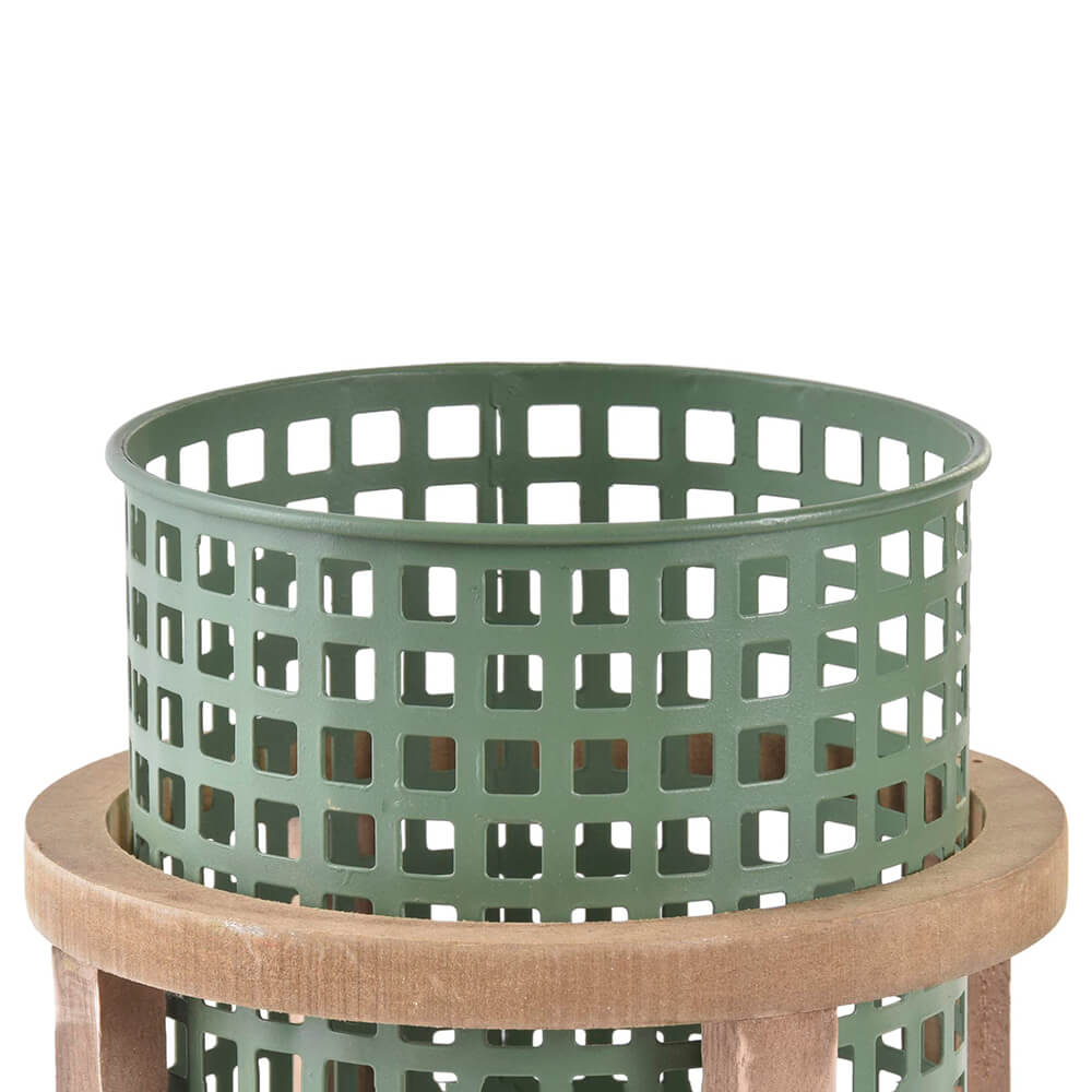 Wood and Metal Planter. Natural Elegance for Interiors and Exteriors. Strong, Durable and Easy to Clean